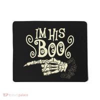 Funny Halloween I'm His Boo Matching Couple Shirts Mousepad thumb 0