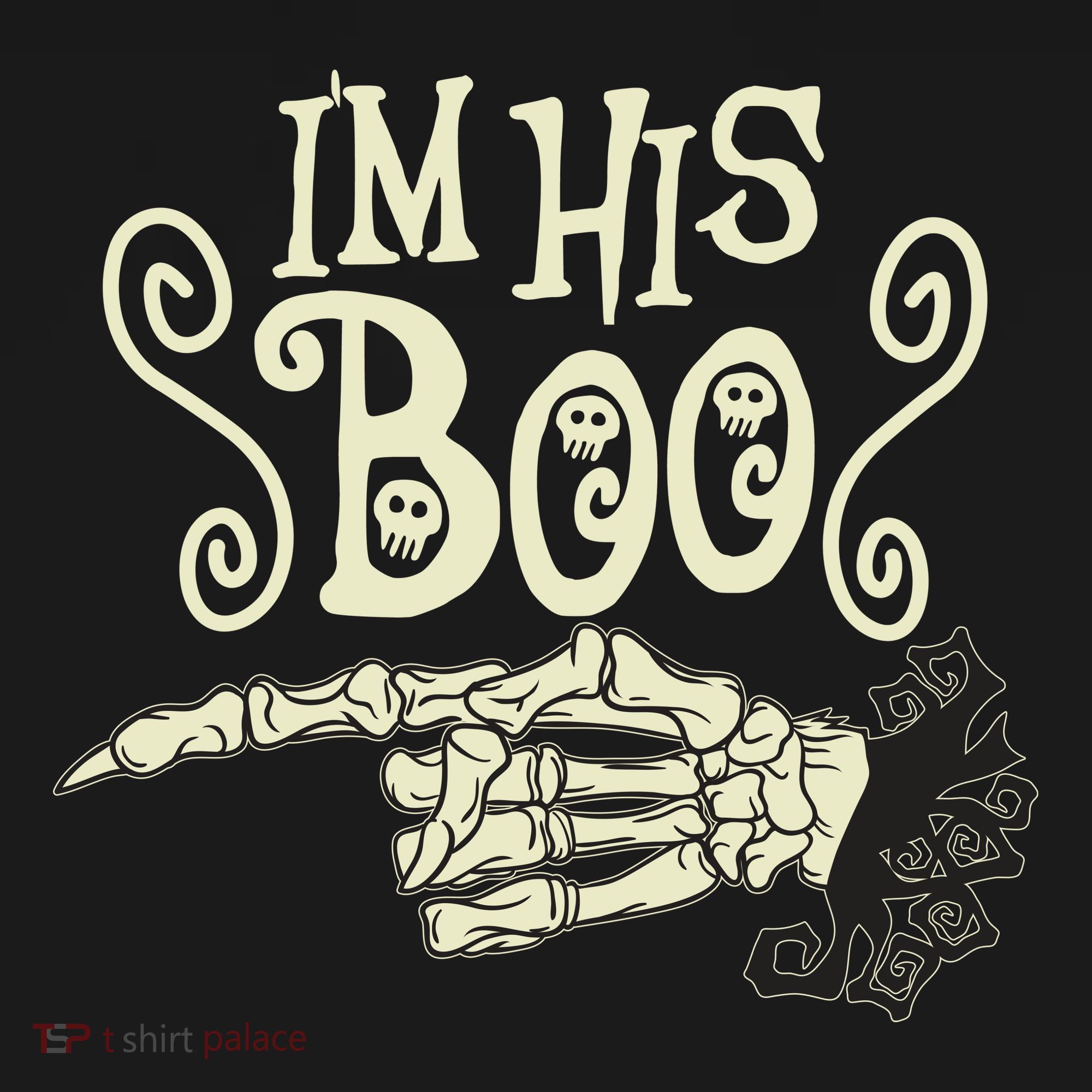 Funny Halloween I'm His Boo Matching Couple Shirts Women's Tank Top
