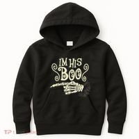 Funny Halloween I'm His Boo Matching Couple Shirts Kids Hoodie thumb 0