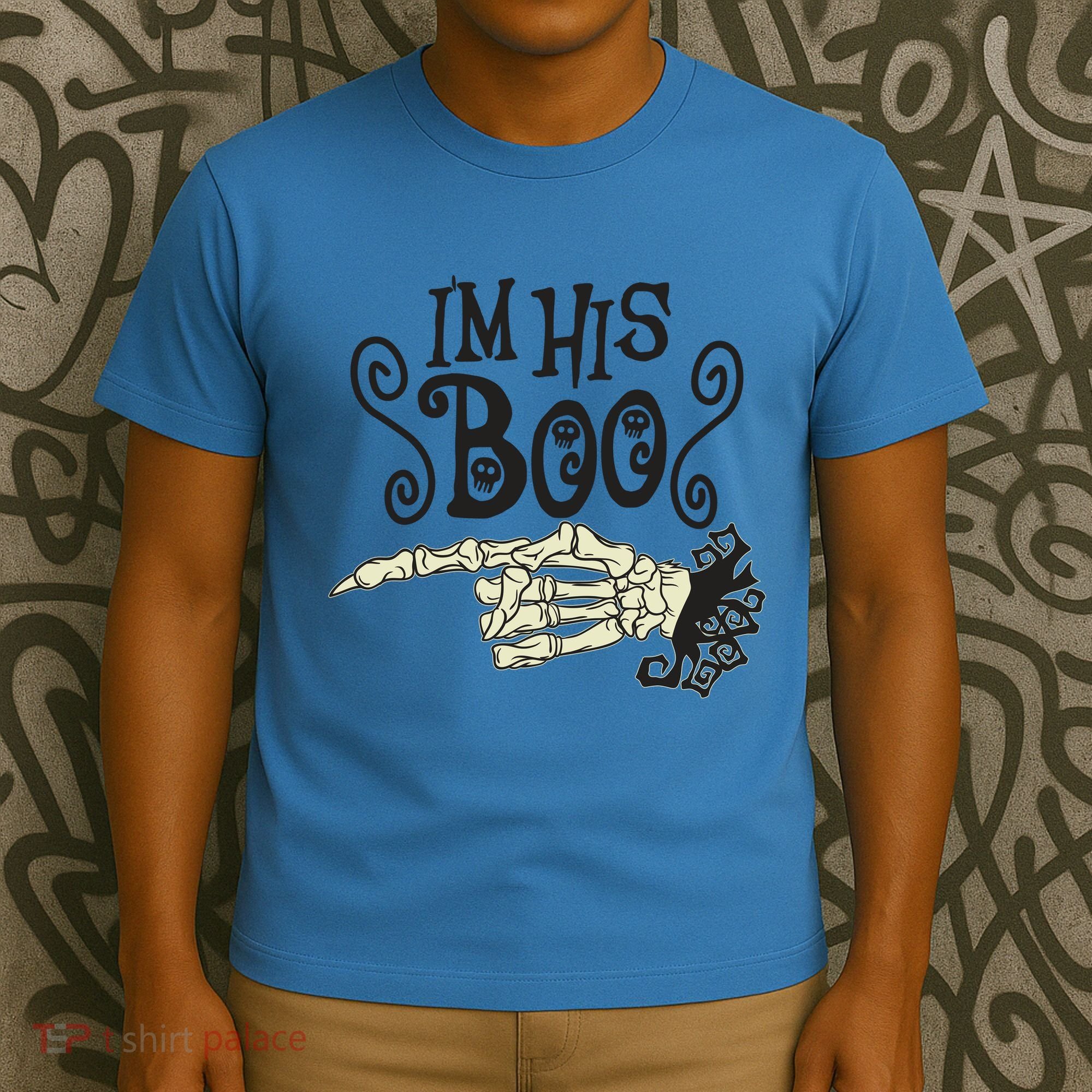 Funny Halloween I'm His Boo Matching Couple Shirts T-Shirt