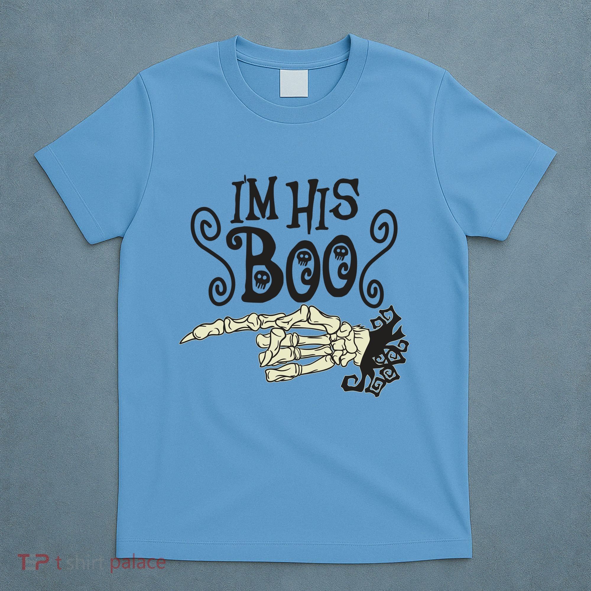 Funny Halloween I'm His Boo Matching Couple Shirts T-Shirt