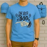 Funny Halloween I'm His Boo Matching Couple Shirts T-Shirt thumb 5