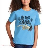 Funny Halloween I'm His Boo Matching Couple Shirts Kids T-Shirt thumb 2
