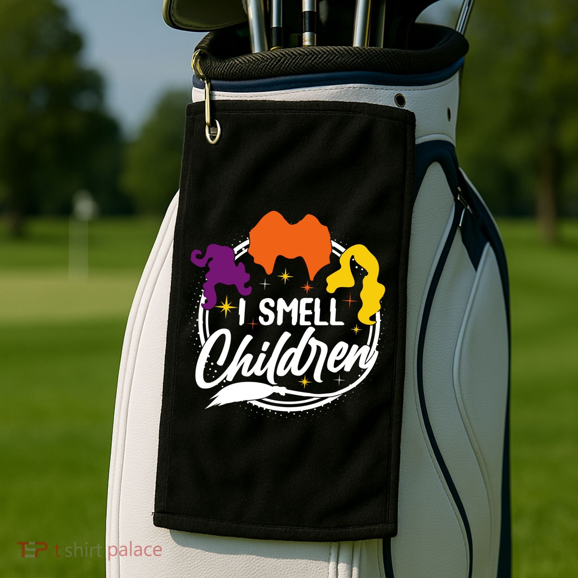 Funny Halloween I Smell Children Golf Towel