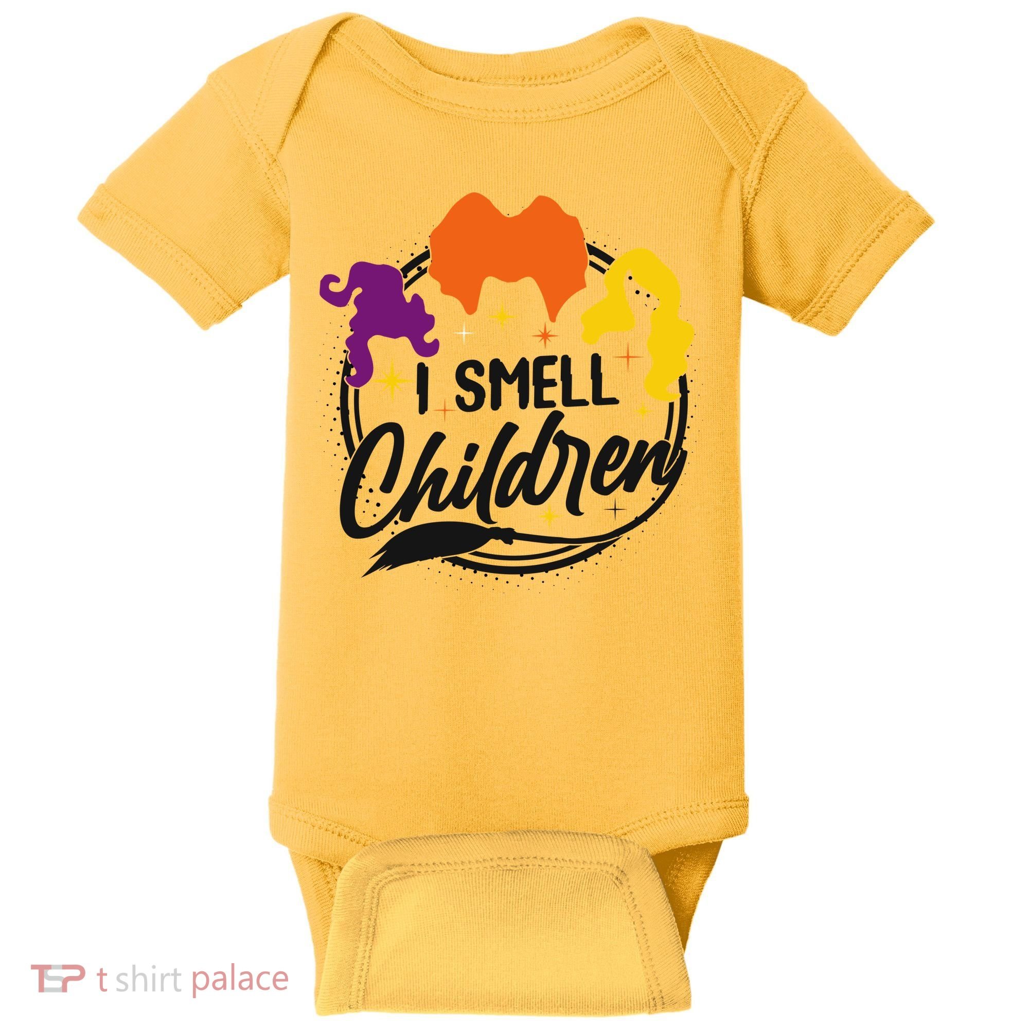 Funny Halloween I Smell Children Baby Bodysuit