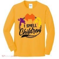 Funny Halloween I Smell Children Kids Long Sleeve Shirt thumb 0