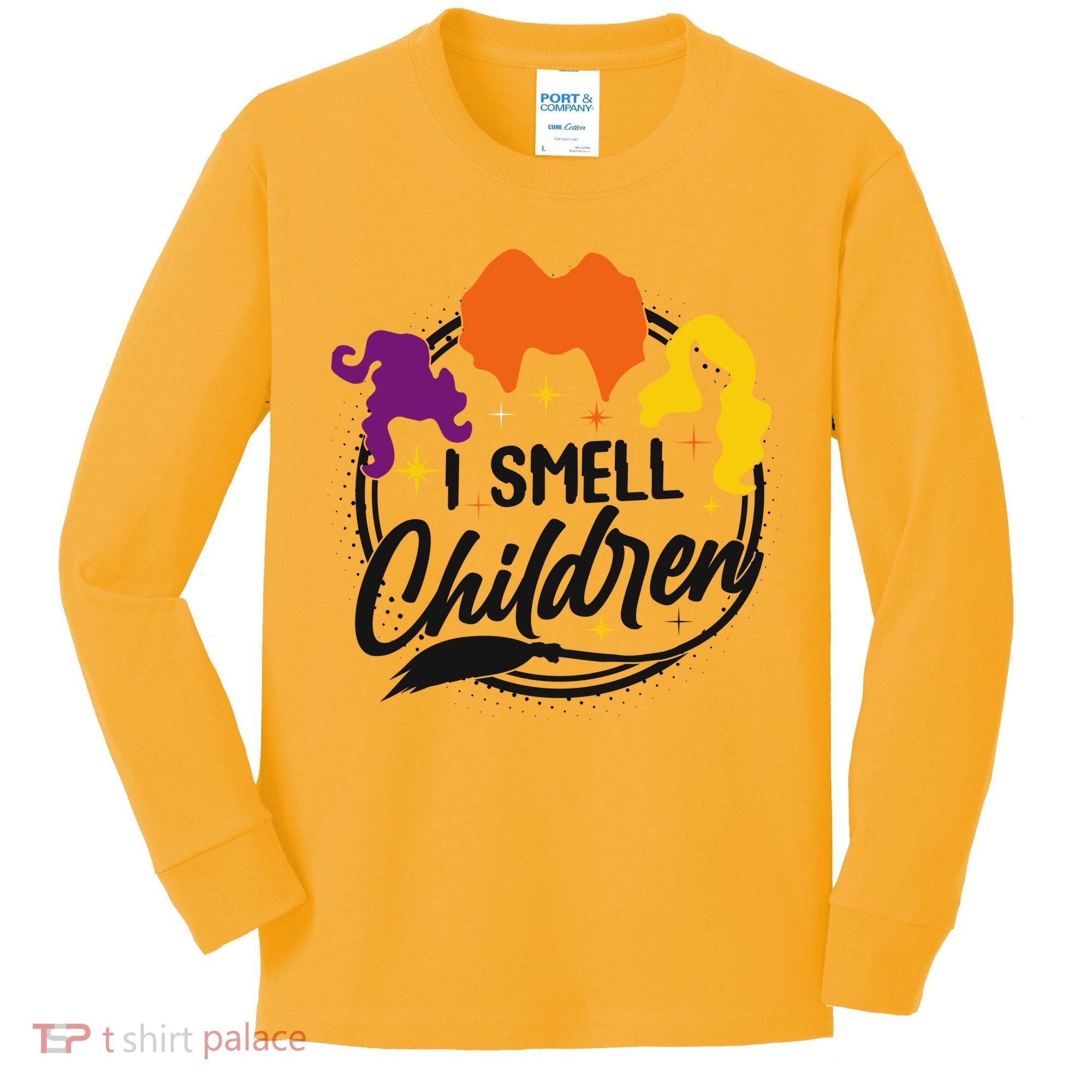 Funny Halloween I Smell Children Kids Long Sleeve Shirt