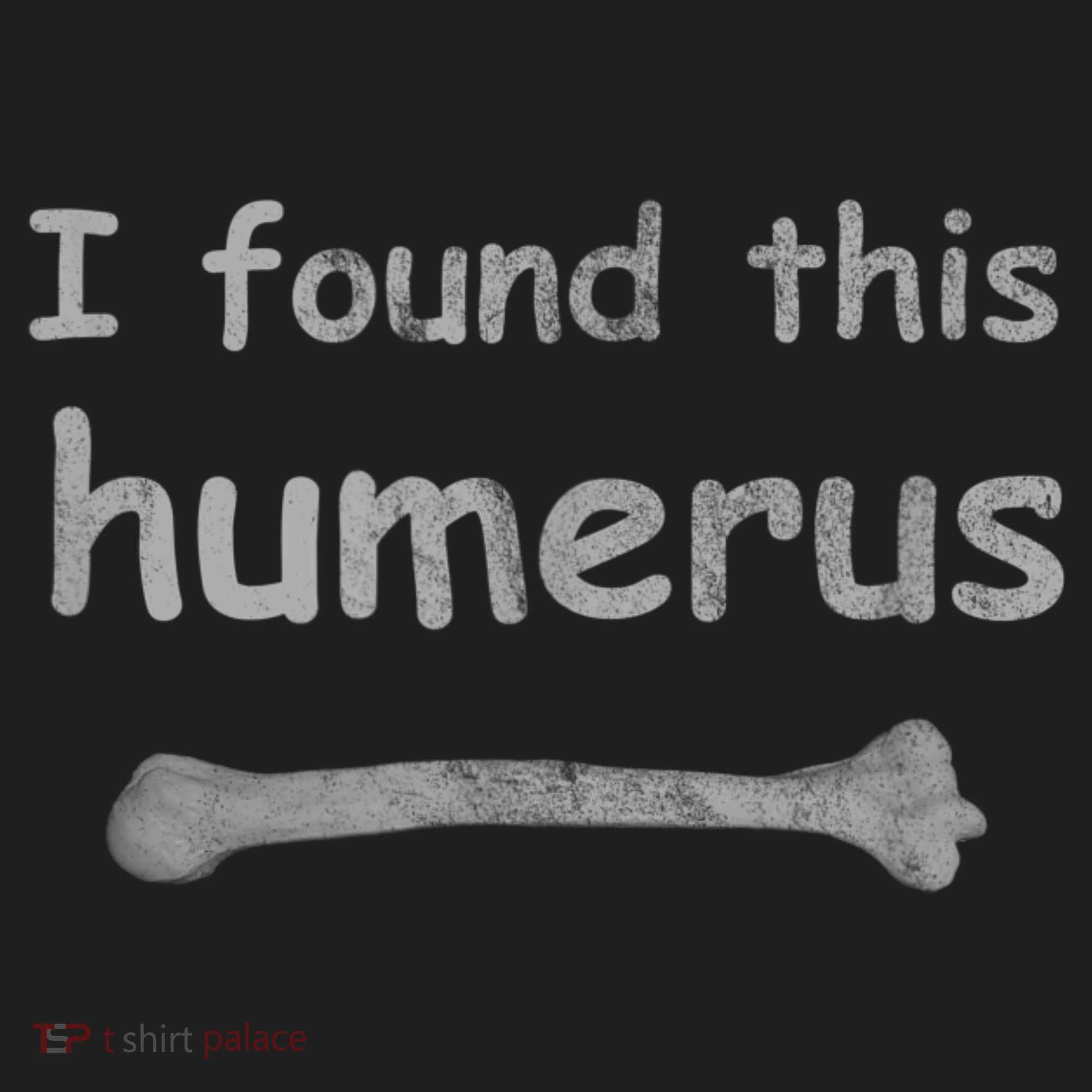 Funny Humorous I Found This Humerus Bone Crop Fleece Hoodie