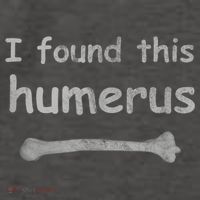 Funny Humorous I Found This Humerus Bone Vector Backpack thumb 2