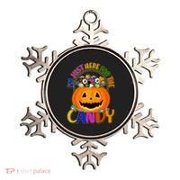 Funny Halloween I'm Just Here For The Candy Ornament thumb 0