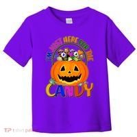 Funny Halloween I'm Just Here For The Candy Toddler T-Shirt thumb 0