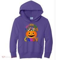 Funny Halloween I'm Just Here For The Candy Kids Hoodie thumb 0