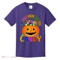 Funny Halloween I'm Just Here For The Candy Kids T-Shirt thumb 0