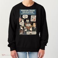 Funny Heard Island Penguins Against Tariffs Women's Sweatshirt thumb 0