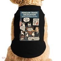 Funny Heard Island Penguins Against Tariffs Doggie Tank thumb 0