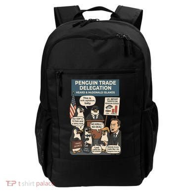 Funny Heard Island Penguins Against Tariffs Backpack