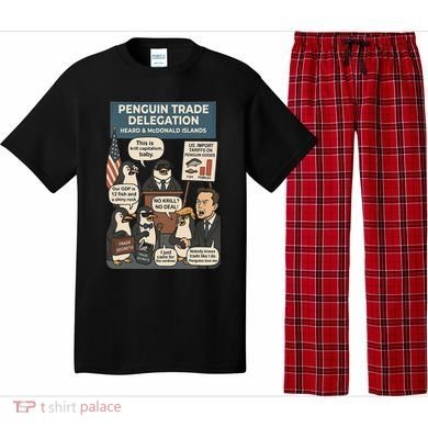 Funny Heard Island Penguins Against Tariffs Pajama Set