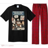 Funny Heard Island Penguins Against Tariffs Pajama Set thumb 0