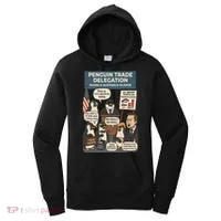 Funny Heard Island Penguins Against Tariffs Women's Hoodie thumb 0