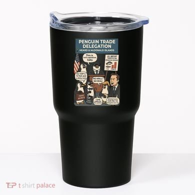 Funny Heard Island Penguins Against Tariffs Tumbler