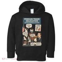 Funny Heard Island Penguins Against Tariffs Toddler Hoodie thumb 0