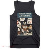 Funny Heard Island Penguins Against Tariffs Tank Top thumb 0
