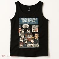 Funny Heard Island Penguins Against Tariffs Tank Top thumb 2