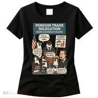 Funny Heard Island Penguins Against Tariffs Women's T-Shirt thumb 0