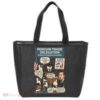 Funny Heard Island Penguins Against Tariffs Tote Bag thumb 0