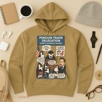 Funny Heard Island Penguins Against Tariffs Hoodie thumb 3