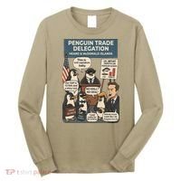 Funny Heard Island Penguins Against Tariffs Long Sleeve Shirt thumb 0