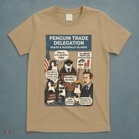Funny Heard Island Penguins Against Tariffs T-Shirt thumb 5