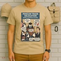 Funny Heard Island Penguins Against Tariffs T-Shirt thumb 6
