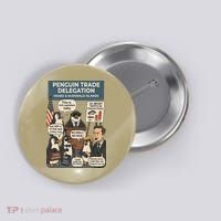 Funny Heard Island Penguins Against Tariffs Button thumb 0