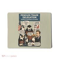 Funny Heard Island Penguins Against Tariffs Mousepad thumb 0