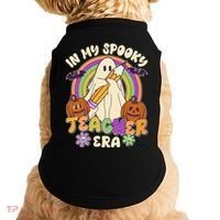 Funny Halloween In My Spooky Teacher Era Doggie Tank thumb 0