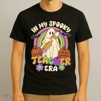 Funny Halloween In My Spooky Teacher Era T-Shirt thumb 3