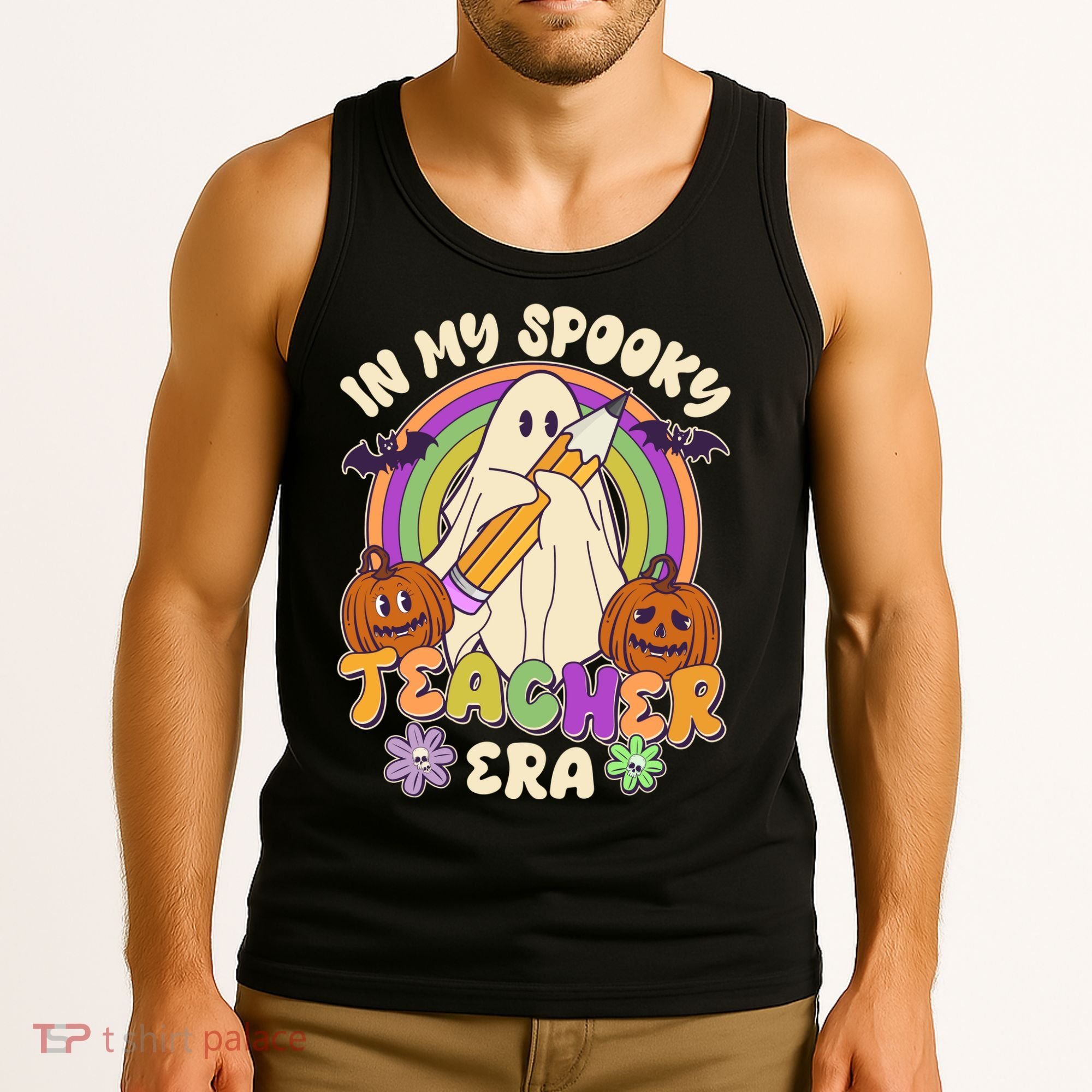 Funny Halloween In My Spooky Teacher Era Tank Top