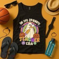 Funny Halloween In My Spooky Teacher Era Tank Top thumb 4