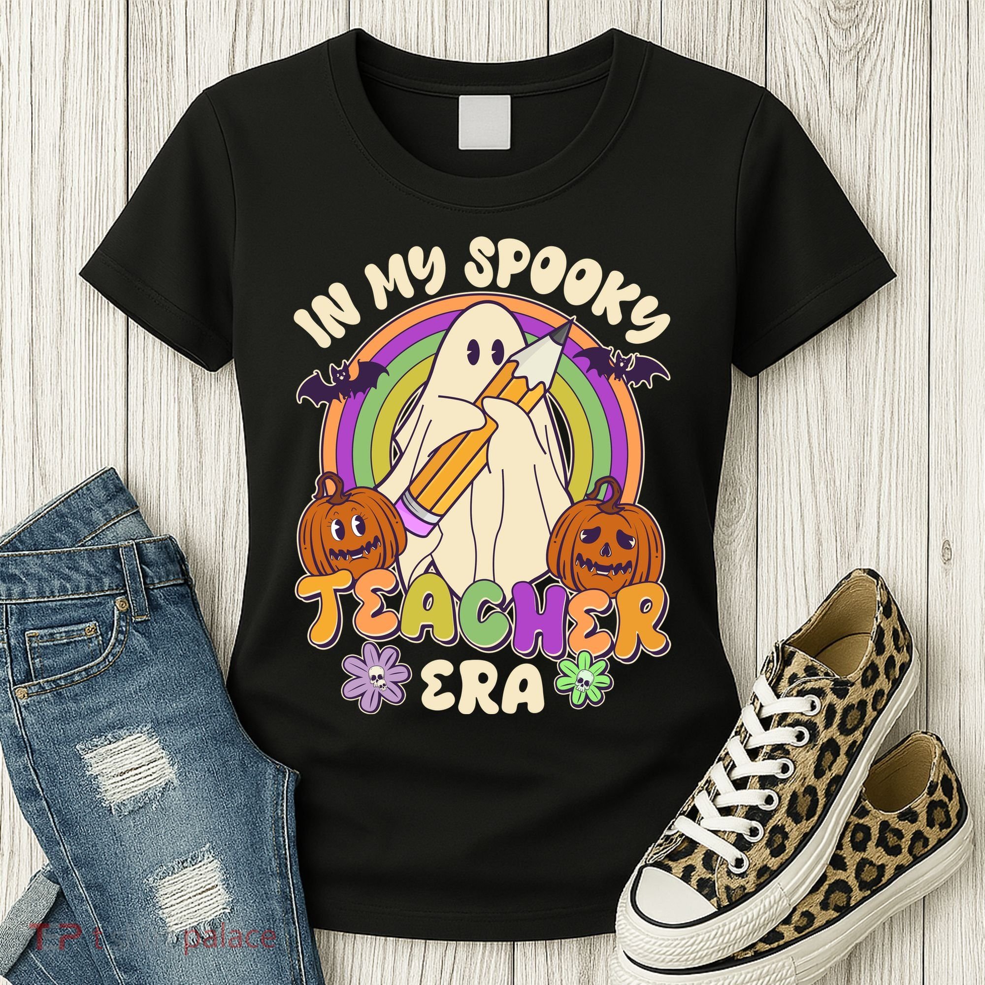 Funny Halloween In My Spooky Teacher Era Women's T-Shirt