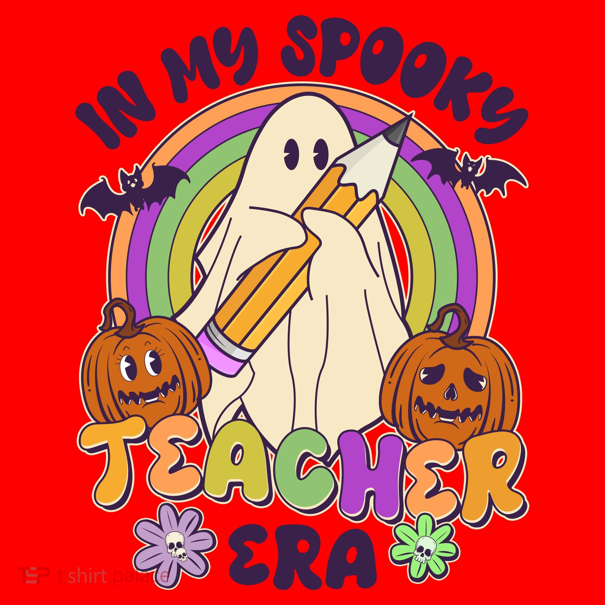 Funny Halloween In My Spooky Teacher Era Santa Hat