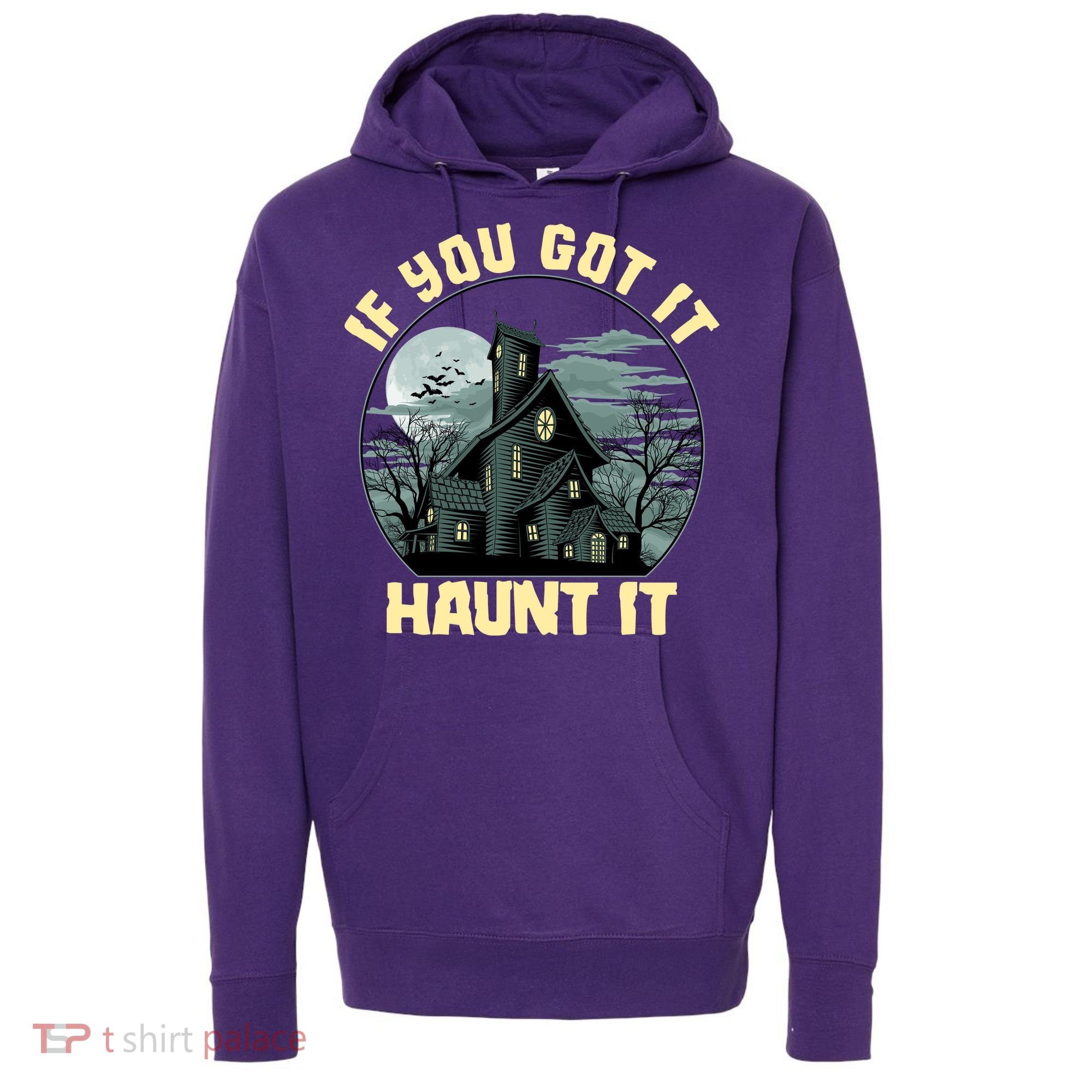 Funny Halloween If You Got It Haunt It Haunted House Hoodie