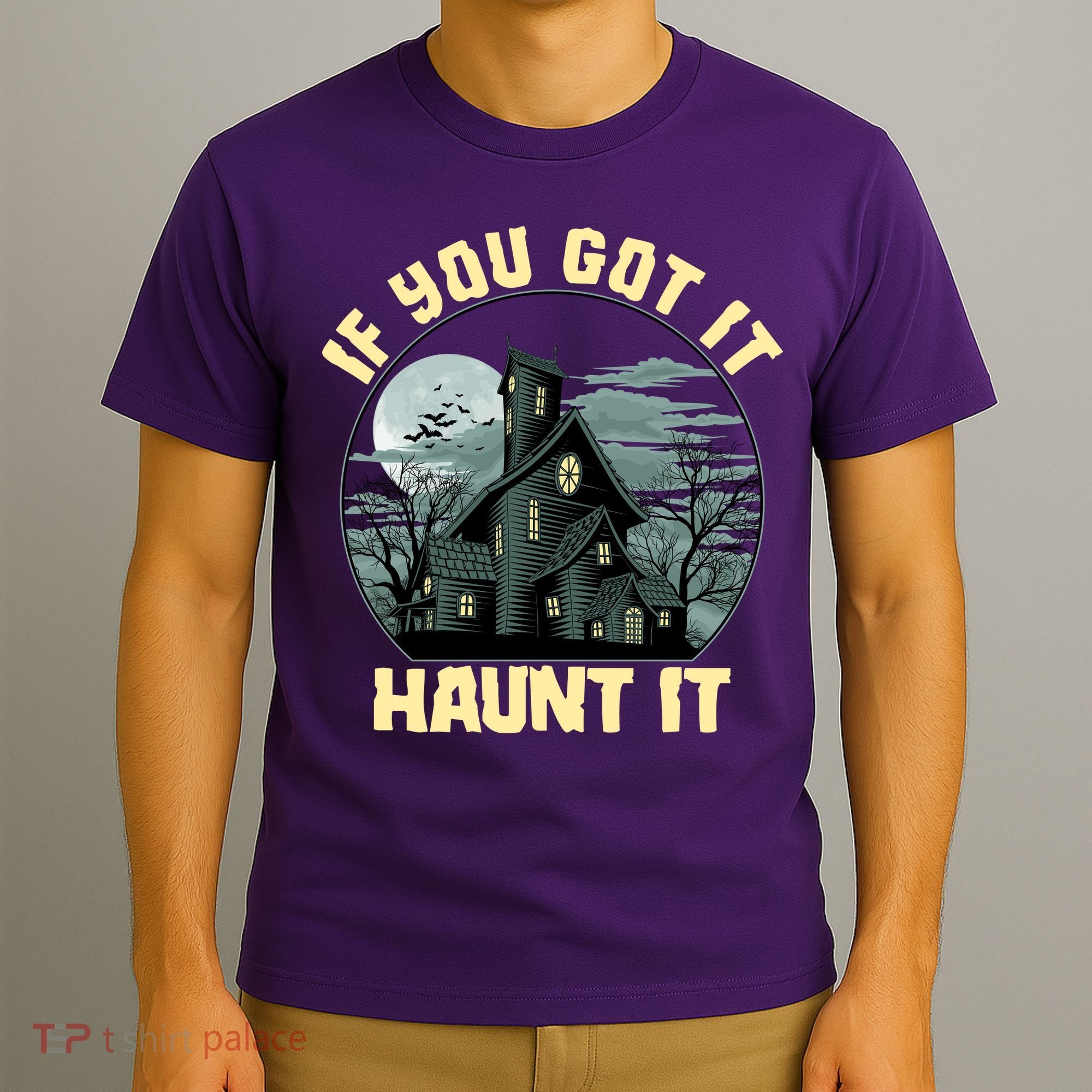 Funny Halloween If You Got It Haunt It Haunted House T-Shirt