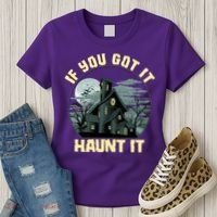 Funny Halloween If You Got It Haunt It Haunted House Women's T-Shirt thumb 3