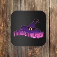 Funny Halloween I Smell Children Witches Coaster thumb 0