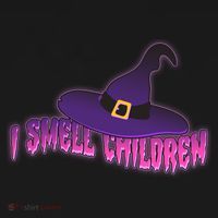 Funny Halloween I Smell Children Witches Polo thumb 3