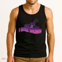 Funny Halloween I Smell Children Witches Tank Top thumb 3
