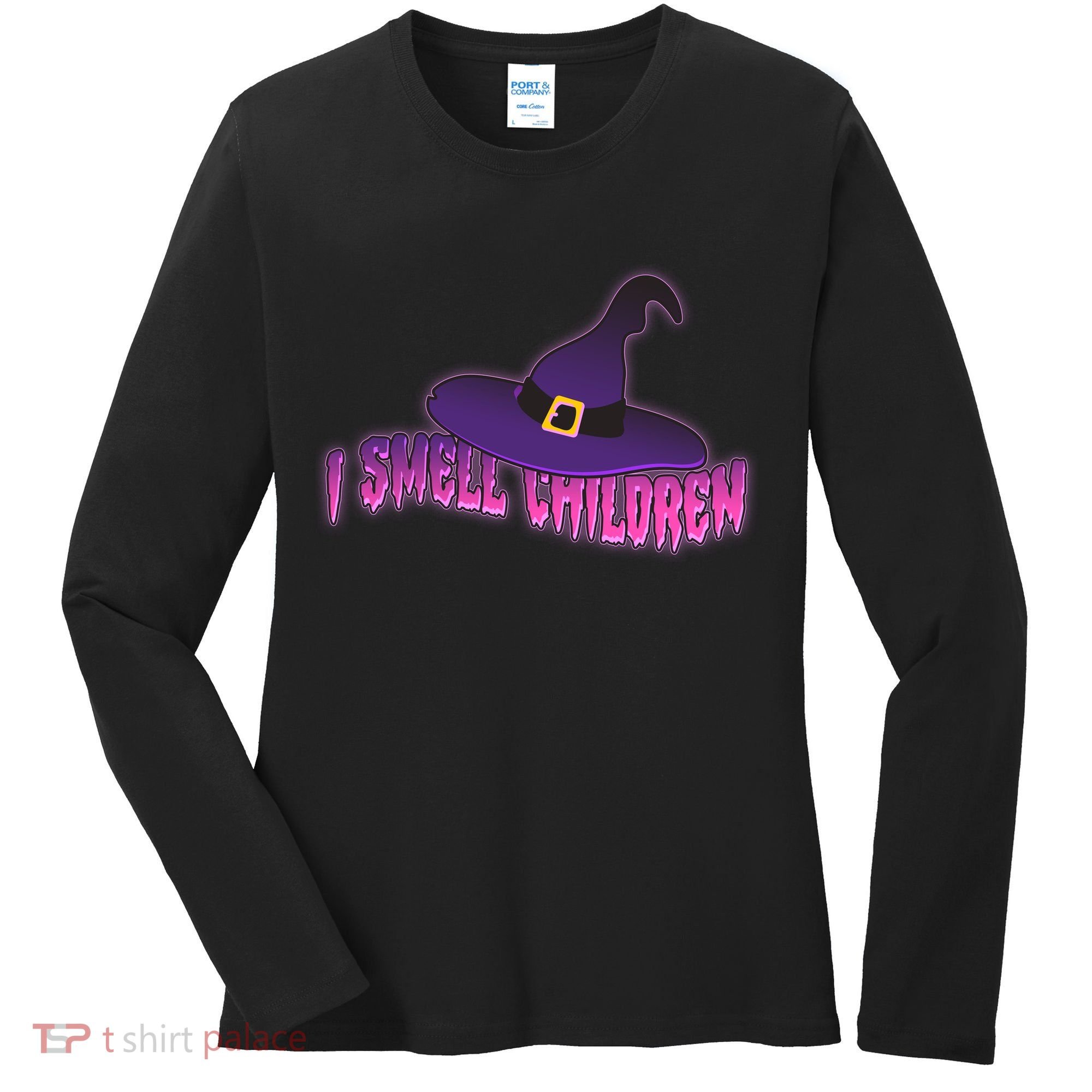 Funny Halloween I Smell Children Witches Women's Long Sleeve Shirt