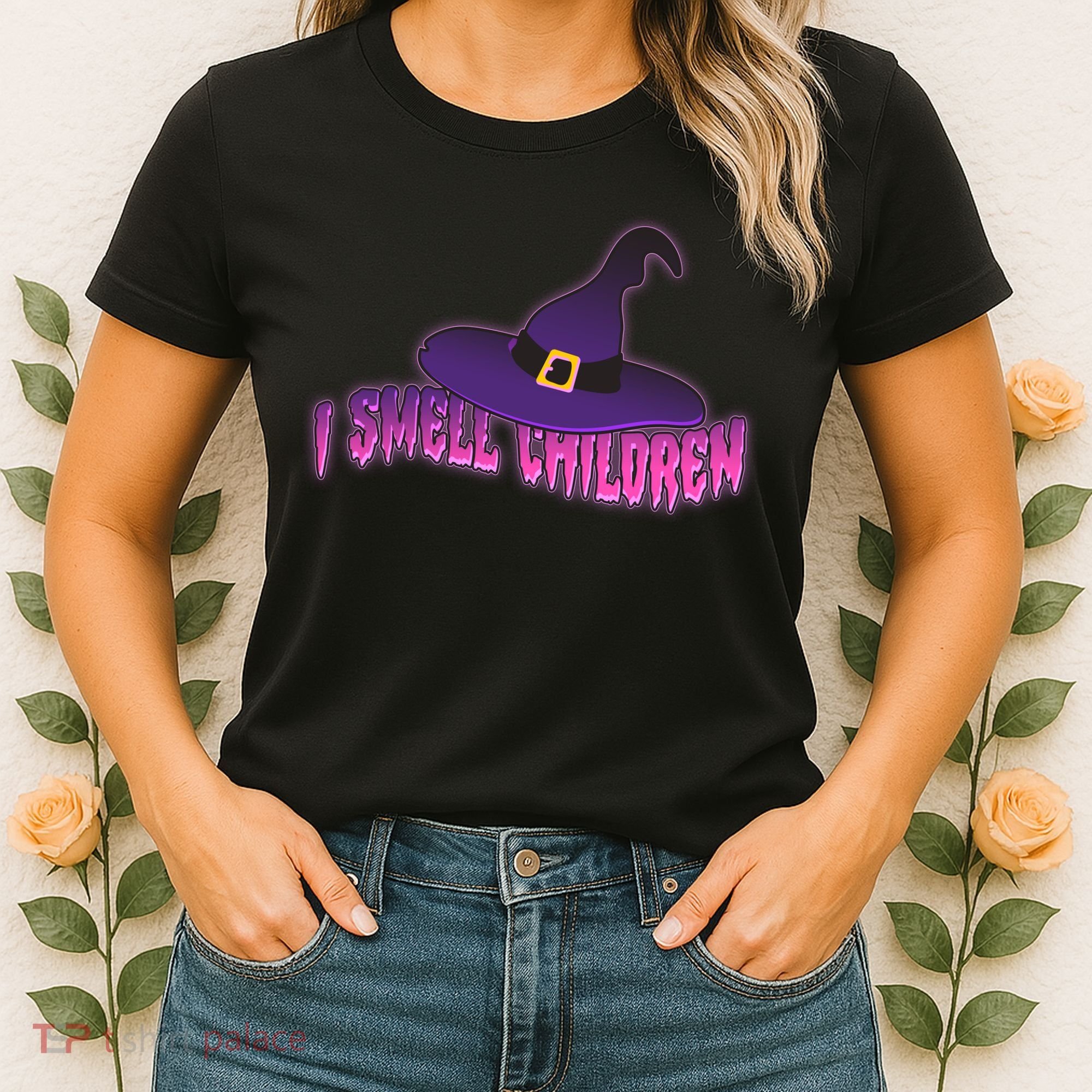 Funny Halloween I Smell Children Witches Women's T-Shirt