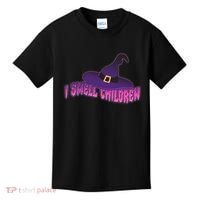 Funny Halloween I Smell Children Witches Kids T-Shirt thumb 0